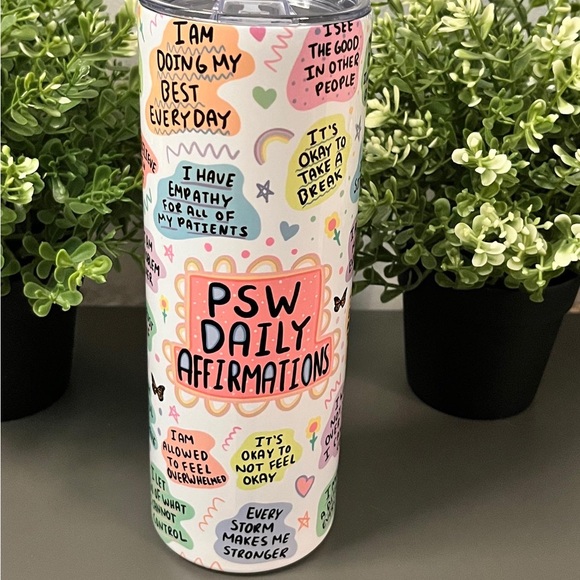 PSW Daily Affirmation Tumbler - Picture 1 of 5